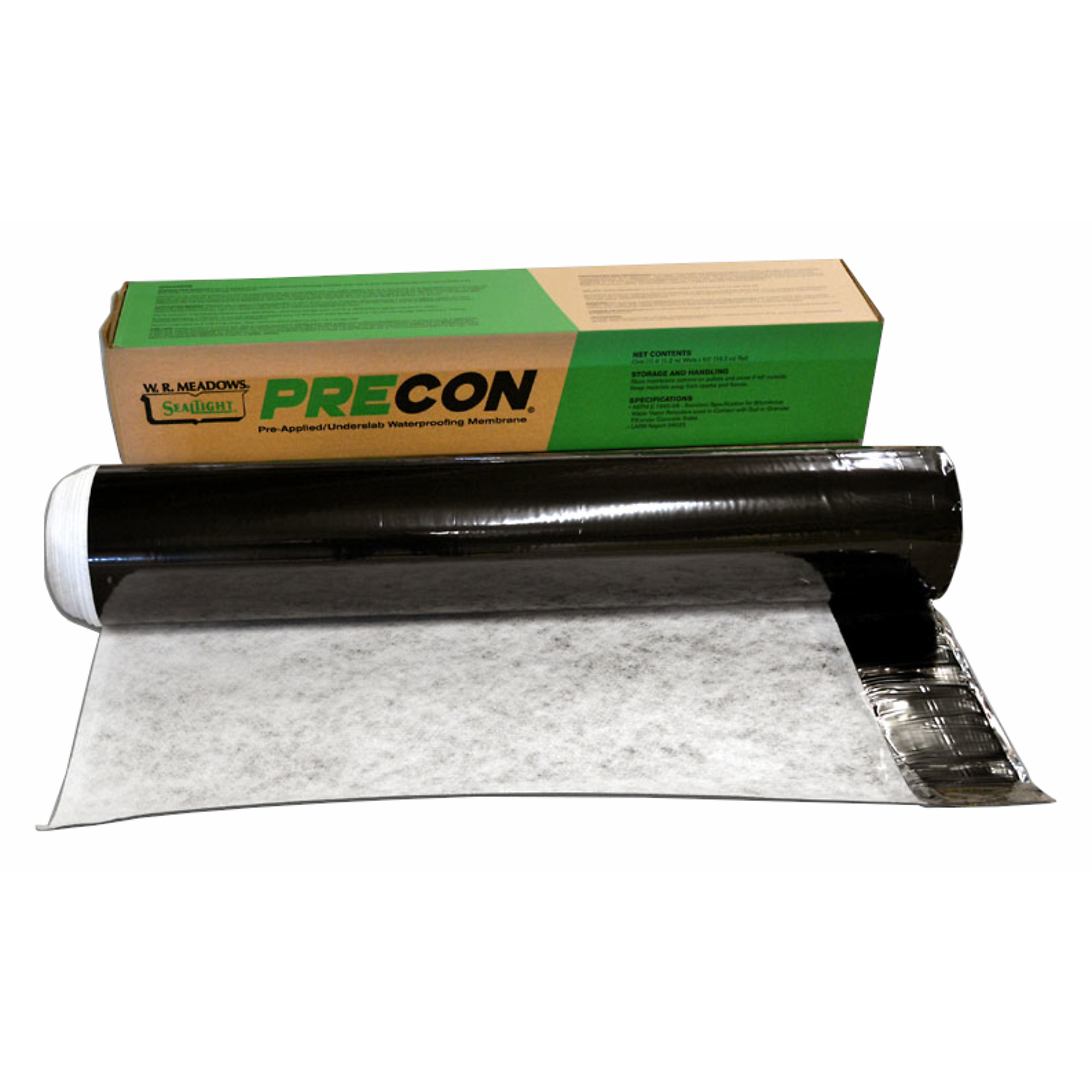 W.R. Meadows PRECON Pre-Applied/Underslab Waterproofing Membrane 4'x50'